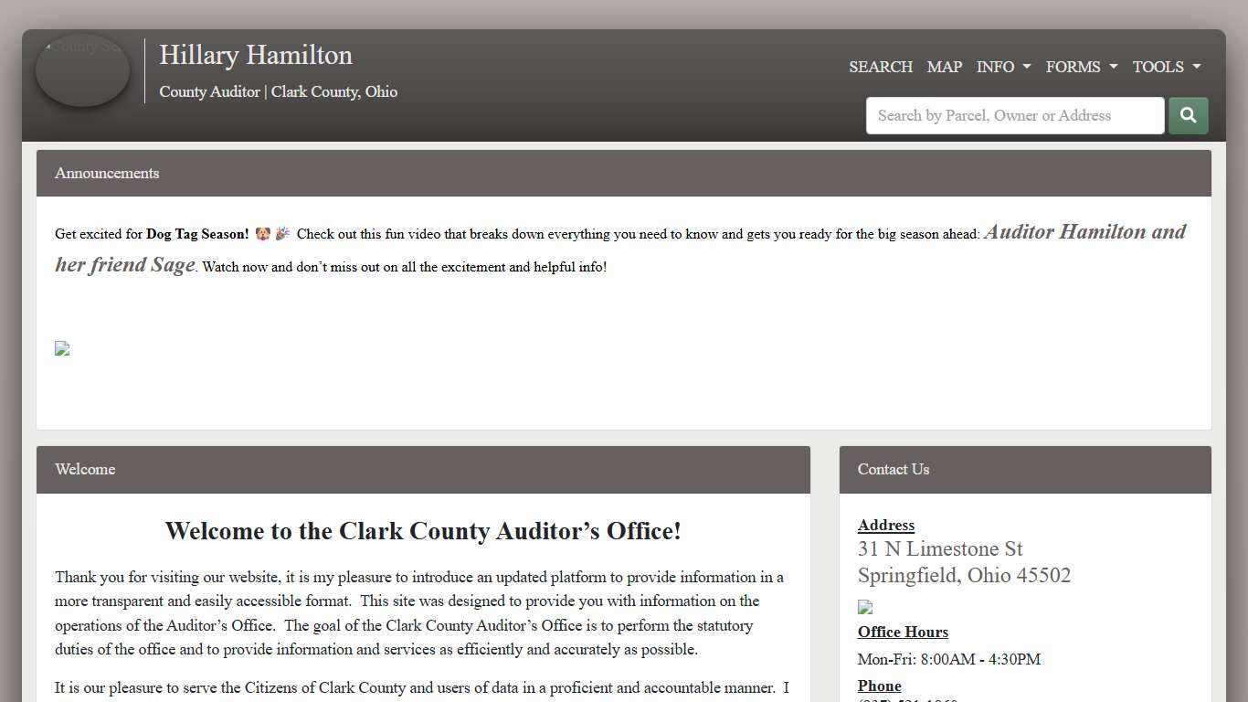 Home - County Auditor Website, Clark County, Ohio